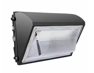 1000-Watt Equivalent Integrated Bronze LED Outdoor Wall Pack Light 18000 Lumens 5000k White with Photocell Sensor